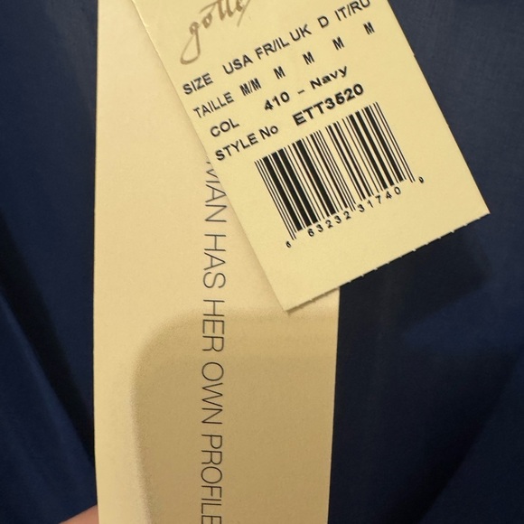 Women's Gottex Tutti Frutti Navy Blue Swim Coverup Size Medium - Picture 8 of 8